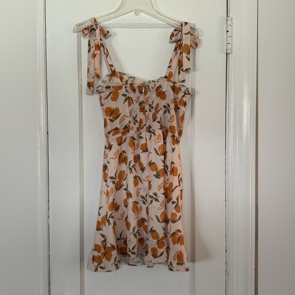 KOURT Yellow Sweetheart Neck Lemon Mini Dress NWT - Picture 6 of 11